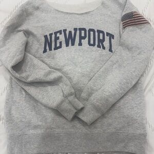 Brandy Gray Newport Off shoulder sweater